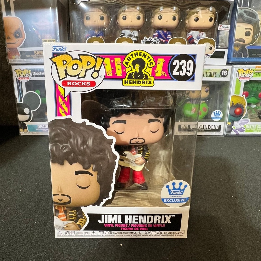 Funko Pop Rocks Jimi Hendrix 239 Funko Shop Exclusive Vinyl Figure Music Legend